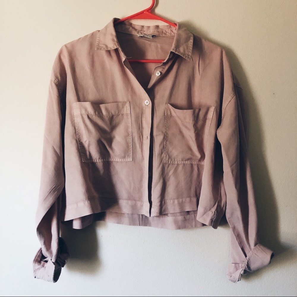 Dusty pink crop top